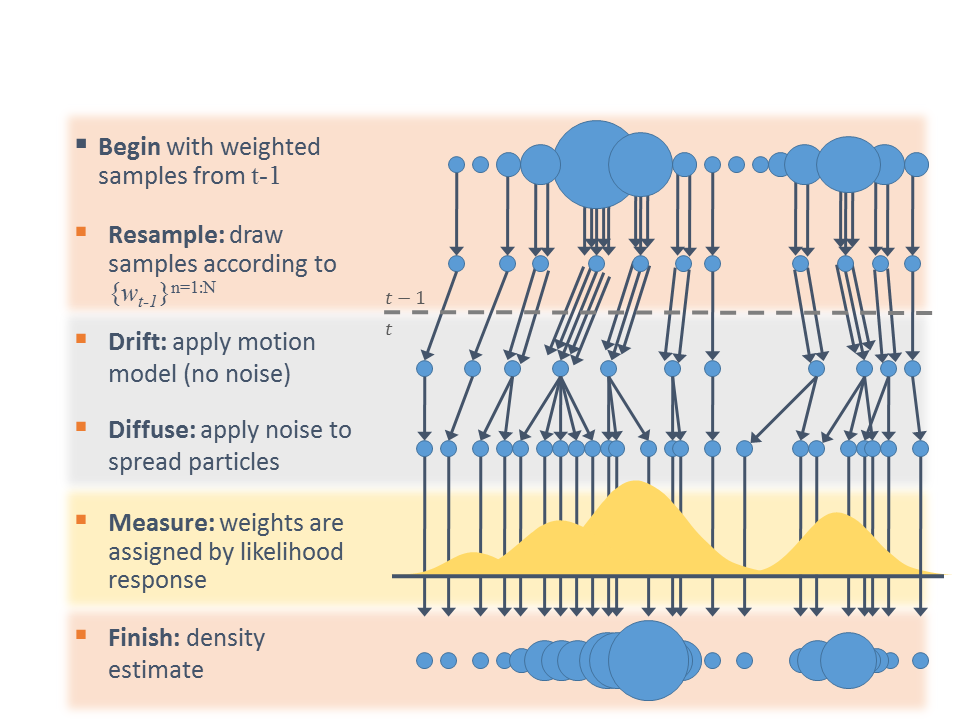 Particle filter steps